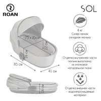 Коляска 2 в 1 Roan Sol