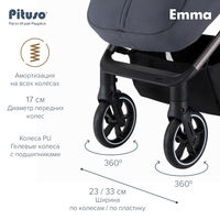 Прогулочная коляска Pituso Emma/PU