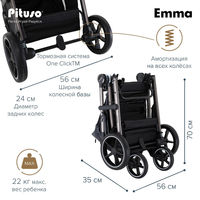 Прогулочная коляска Pituso Emma/PU