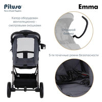 Прогулочная коляска Pituso Emma/PU