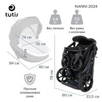 Детская коляска 2 в 1 Tutis Nanni 7 NEW