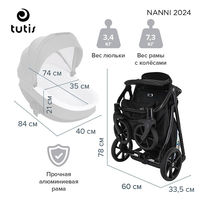 Детская коляска 3 в 1 Tutis Nanni 7 NEW