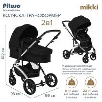 Коляска - трансформер Pituso Mikki/PU