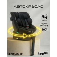 Автокресло, гр. 0/1/2/3 (0-36 кг) Pituso Roys Lux i-Size