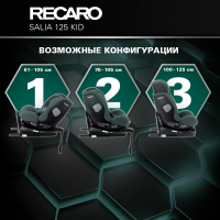 Автокресло Recaro Salia 125 Kid, гр. 0/1/2 (0-25 кг)