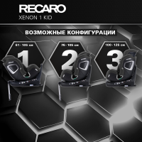 Автокресло Recaro Xenon 1 Kid, гр. 0/1/2 (0-25 кг)