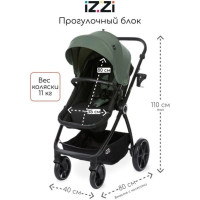 Коляска - трансформер 3 в 1 Izzi