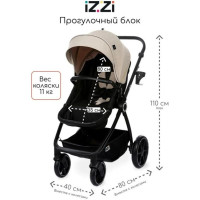 Коляска - трансформер 2 в 1 Izzi